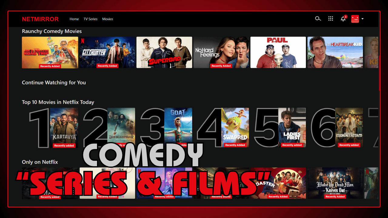 Comedy Series and Films