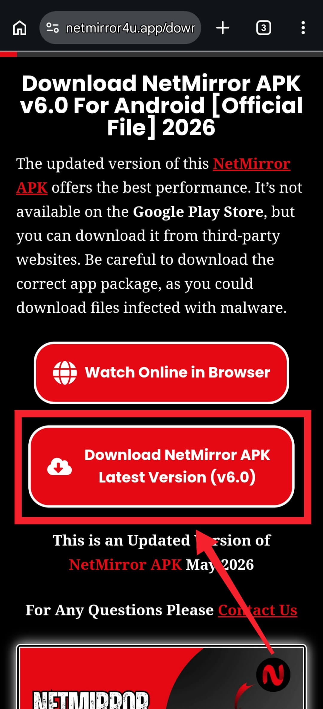 Download NetMirror APK File