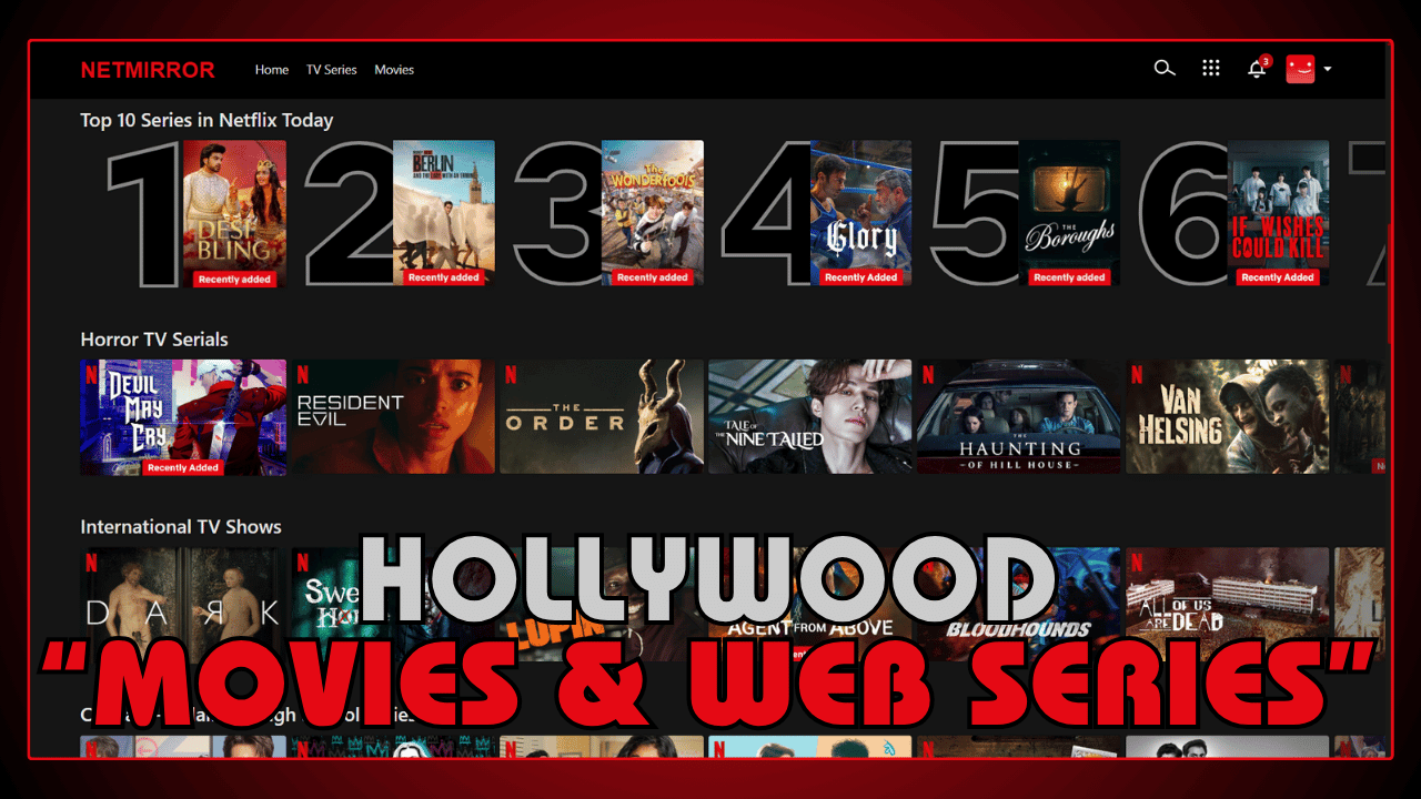 Hollywood Movies and Web Series