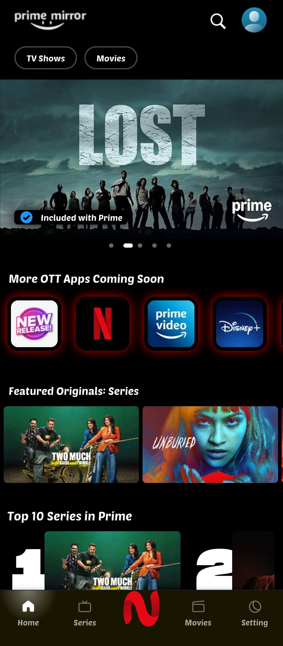 Stream OTT Content Free