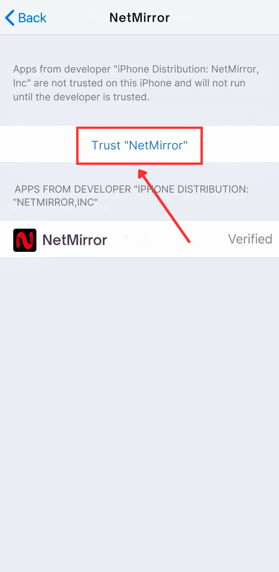 Trust App Profile