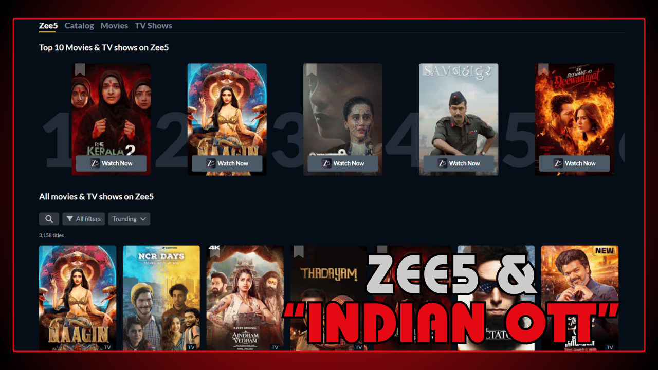 Zee5 and Indian OTT Platforms