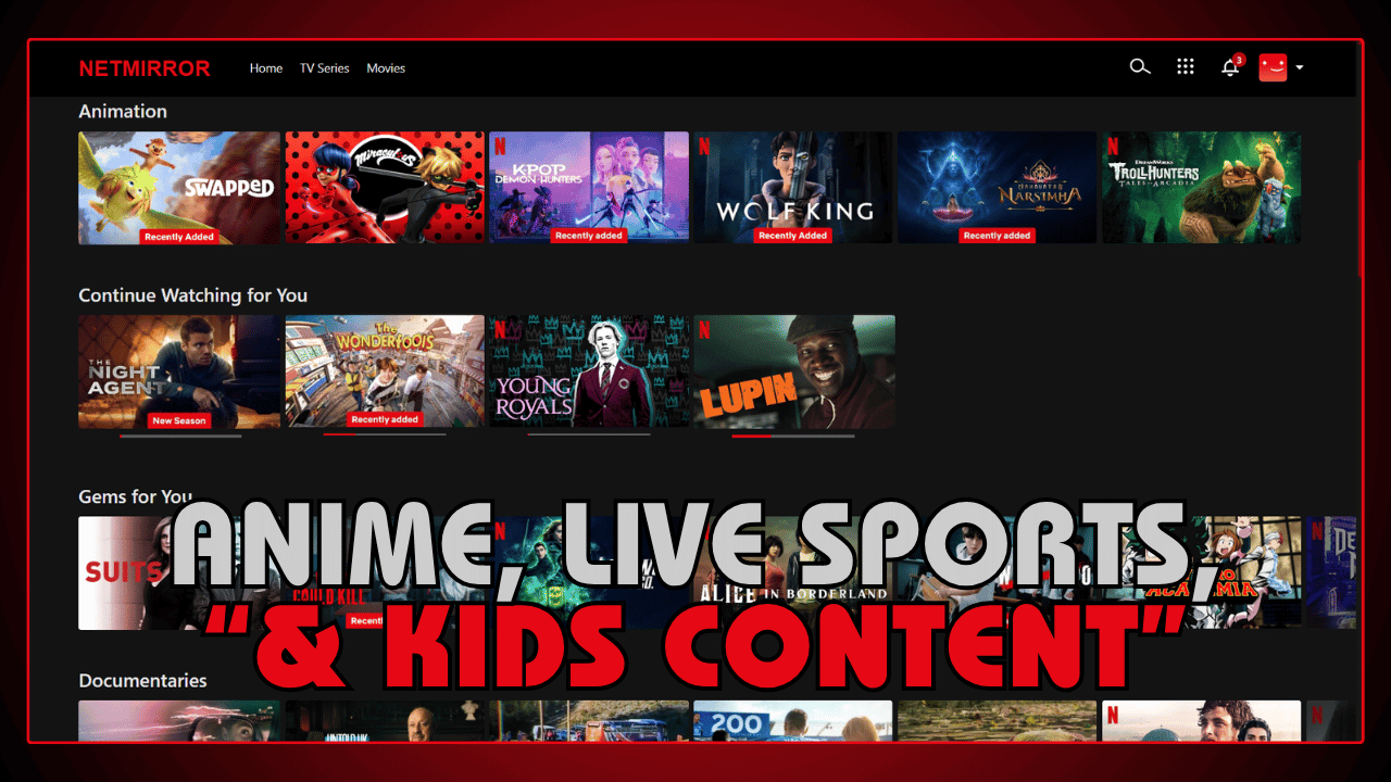 Anime, Live Sports, and Kids Content