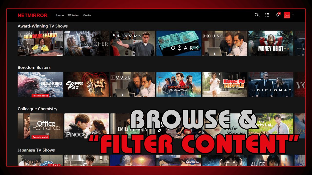 Browse and Filter Content