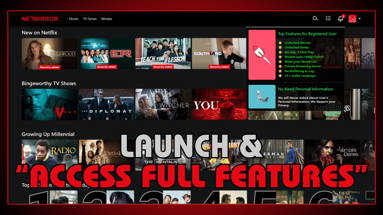 Launch and Access Full Features
