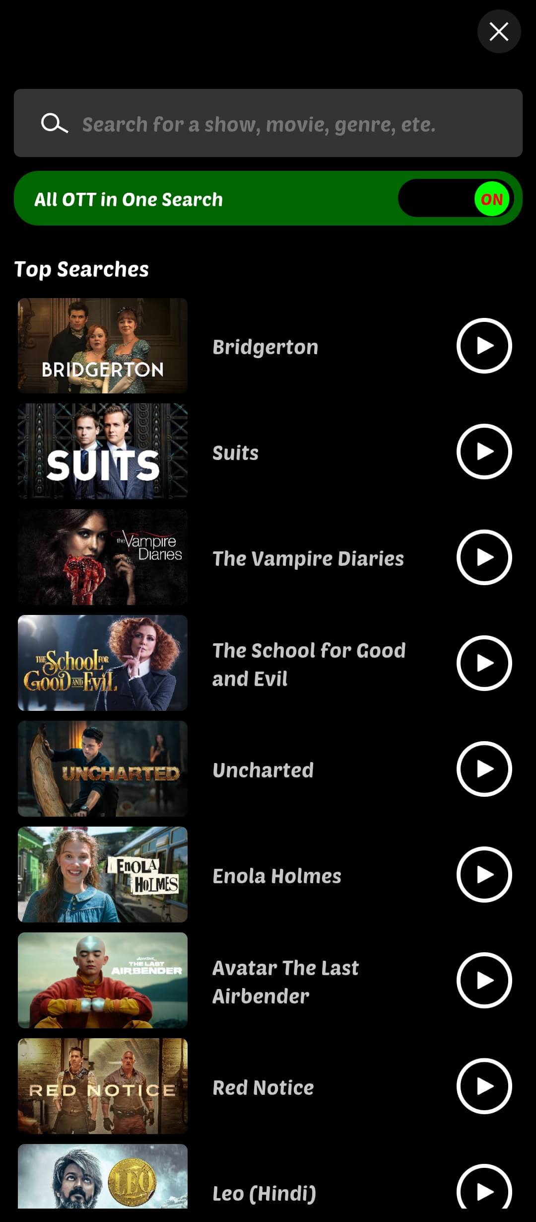 Browse and Start Watching